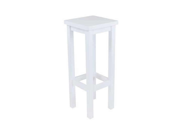Tabouret de bar en bois droit Blanc