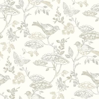 Chesapeake Malmo Grey Trail Wallpaper