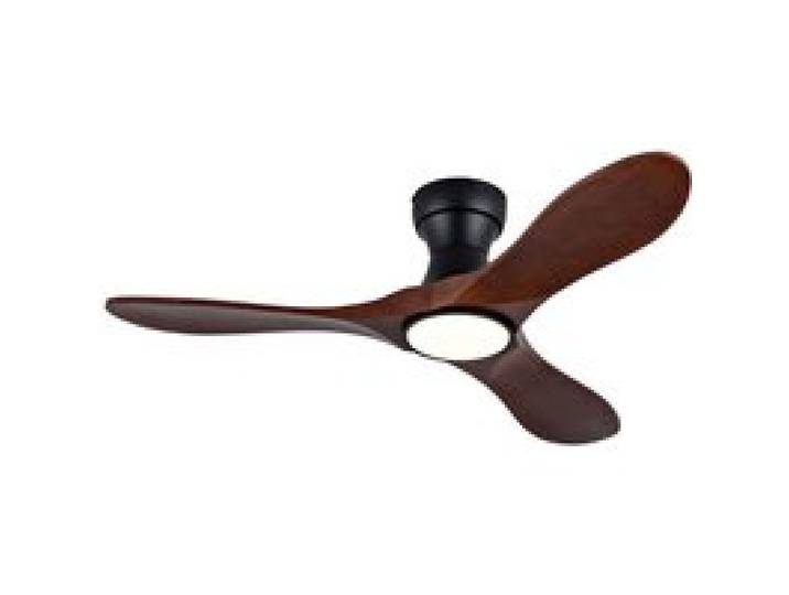Ventilateur de Plafond avec Lumières 106 cm Silencieux CC LED Télécommande Mode Été/Hiver Bois Noir
