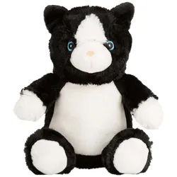 Mumbles Plüschtier Print Me Stofftiere MM060 cat black-white one size