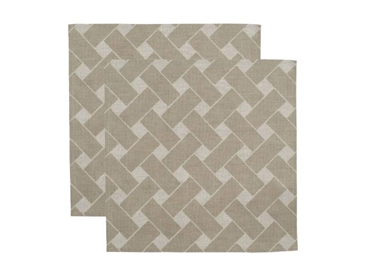 Almedahls Panier XL serviette 45x45 cm lot de 2 Taupe-naturelle