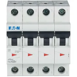 Eaton 279101 Leitungsschutzschalter, 25 A, 4p, Charakteristik: K FAZ-K25/4