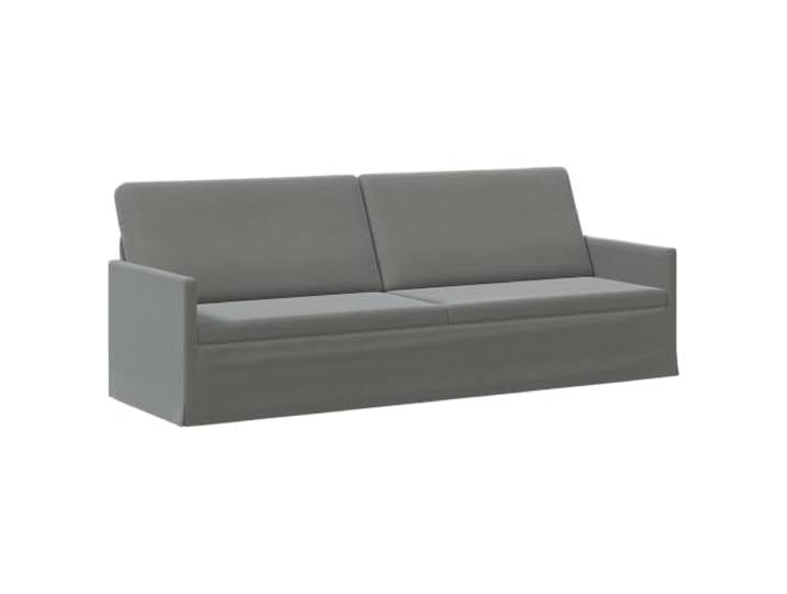 vidaXL 3-Sitzer Sofa Dunkelgrau 220 x 81 x 82 cm Samt (V)