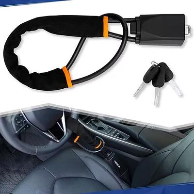Universelles Lenkradschloss – kompaktes, multifunktionales Fahrzeugsicherheitsgerät, geeignet für die meisten Fahrzeuge, SUVs und Golfwagen.