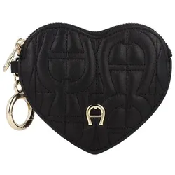 AIGNER Diadora Taschenanhänger Leder 12 cm  schwarz