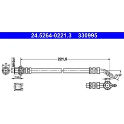 Bremsschlauch ATE 24.5264-0221.3