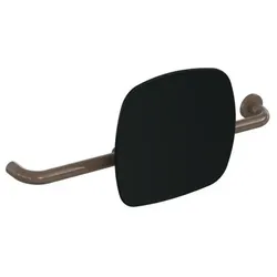 Hewi 801 Rückenstütze 801.51.9263R84 Wandabstand 150mm, Ausführung rechts, Lehne tiefschwarz, umbra