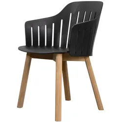 Sessel Choice Cane-line Gestell Teakholz schwarz, Designer Hee Welling, Gudmundur Ludvik, 59x87x53 cm