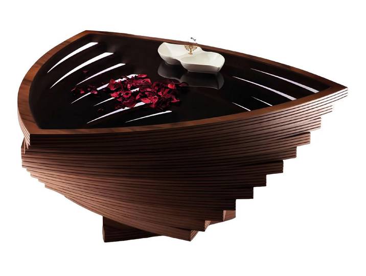 Xlmoebel Couchtisch Eleganter Beistelltisch aus Holz für Wohnzimmer und Dekoration (1-St., Couchtisch), Hergestellt in Europa