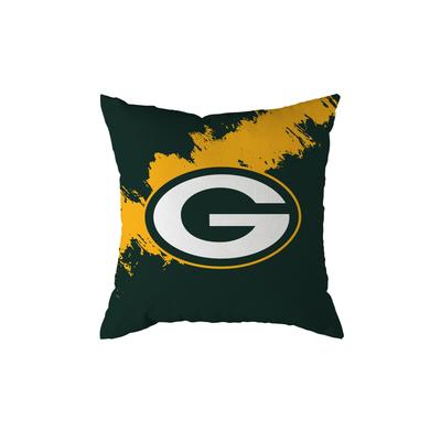 Dekokissen GREAT BRANDING "Great Branding Kissen Green Bay Packers "Brush" 50x50cm", Gr. 1 Stk., mehrfarbig, 100% Polyester, Dekokissen_Sitzkissen_Kissenhüllen