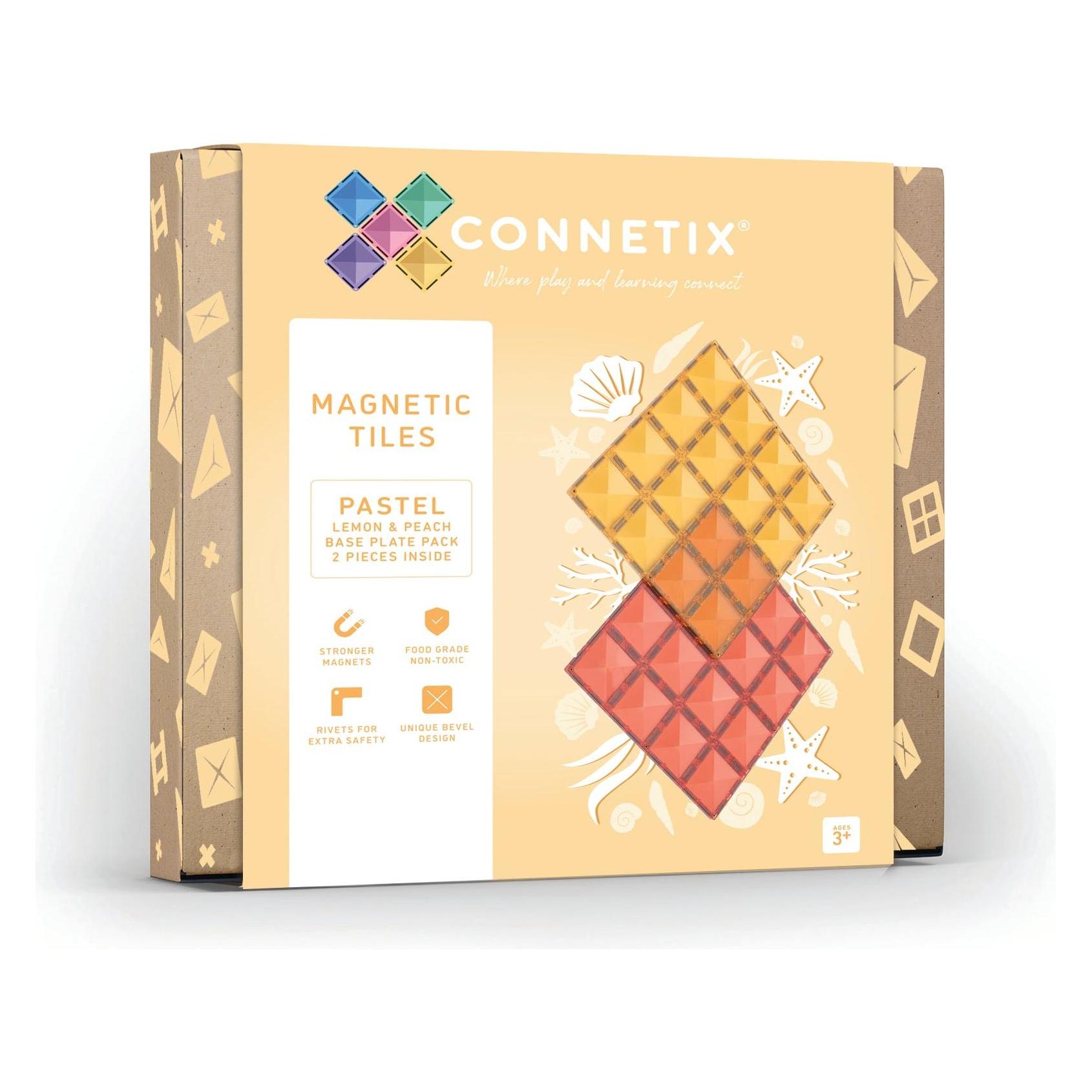 Connetix 2 St. Basis Zitrone Pfirsich, Pastell (CON-EU-P2BP-LP)
