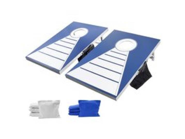 VEVOR Jeu de Cornhole 91,5x61 cm, Planche de Jeu de Poche Portable et Pliable, Babette en Aluminium, Résistant aux Intempéries, avec 8 Sacs de Haricots, pour Intérieur Extérieur Jardin Plage Camping