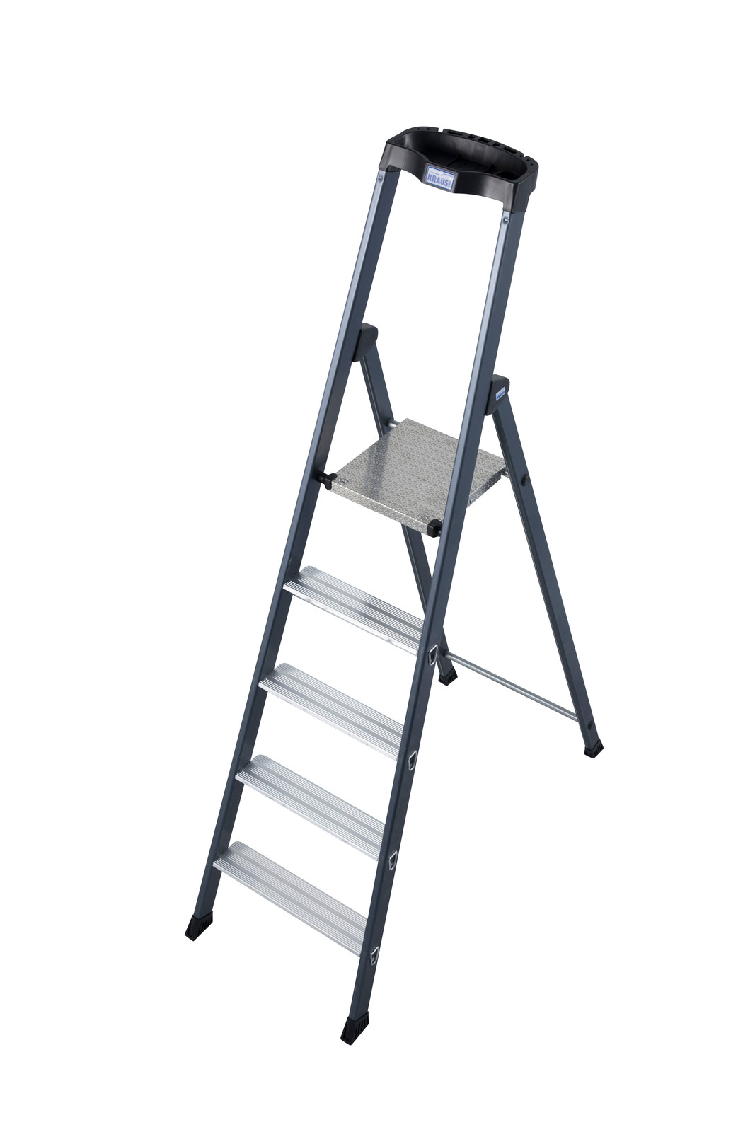 Krause Sepro stalen steigertrap, geanodiseerd, 5 treden