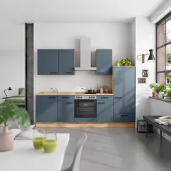 Küchenleerblock Easytouch Low o. Geräte Blau