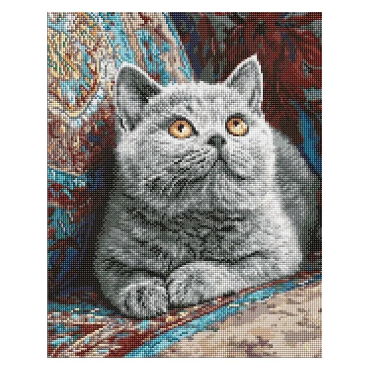 Ideyka Diamond Painting mit Rahmen Britische Ruhe 40 x 50 cm (AMO20250)