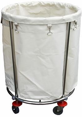 Tirolix Portabiancheria Tondo con Ruote 60 x 82 cm