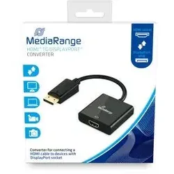 MediaRange MRCS175 Videokabel-Adapter 0,15 m HDMI Typ A (Standard) DisplayPort Schwarz