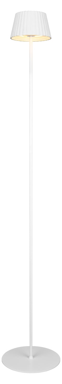 TRIO Suarez Vloerlamp wit met LED en oplaadbare accu