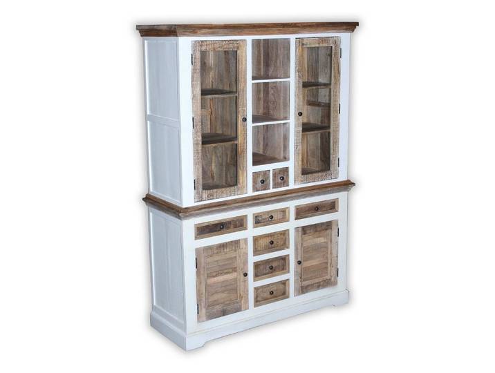 Main Möbel Buffet Buffet 140cm Mango weiß natur Massiv Nizza