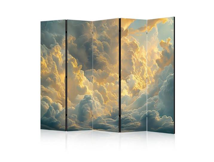 Muralo Paravent 5-teilig Raumteiler klappbar Himmel voller Wolken (Packung, 1 St., 225x172 cm), 3 Varianten, für das Schlafzimmer, das Wohnzimmer