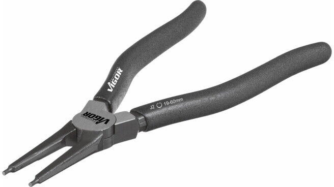 VIGOR Pince pour circlips V1716 Longueur totale : 180 mm (V1716)