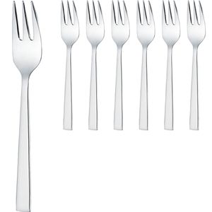 Gräwe Kuchengabeln Kopenhagen, silber poliert, Edelstahl 18/10, 14,5 cm, 6 Stück