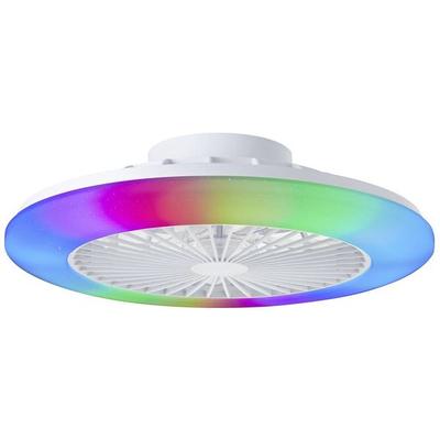 Brilliant G60020/05 Salerno LED-Deckenleuchte mit Ventilator LED-Modul 40W Weiß