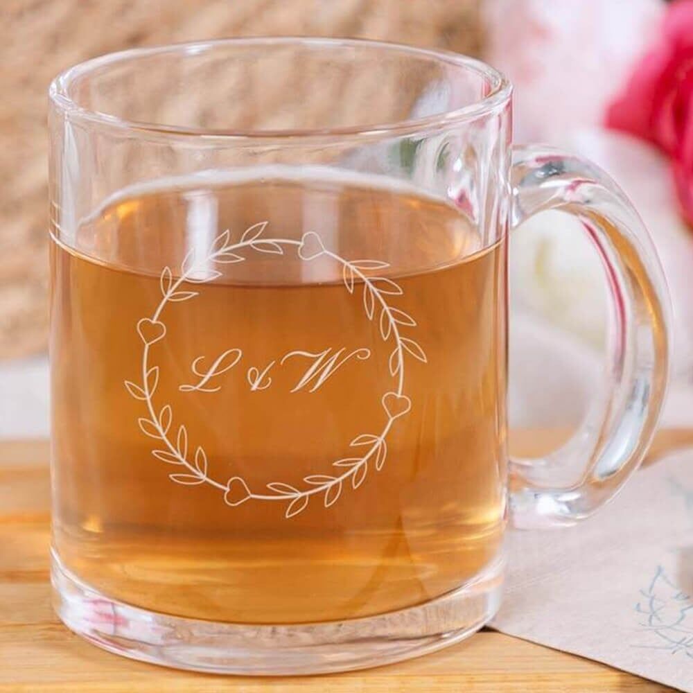 Ocadeau Tasse verre design coeur