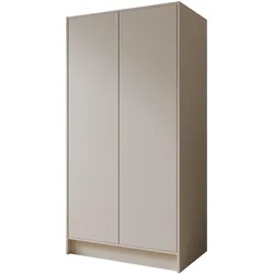 DREHTÜRENSCHRANK Gava mit zwei, glatten Türen, Kaschmir