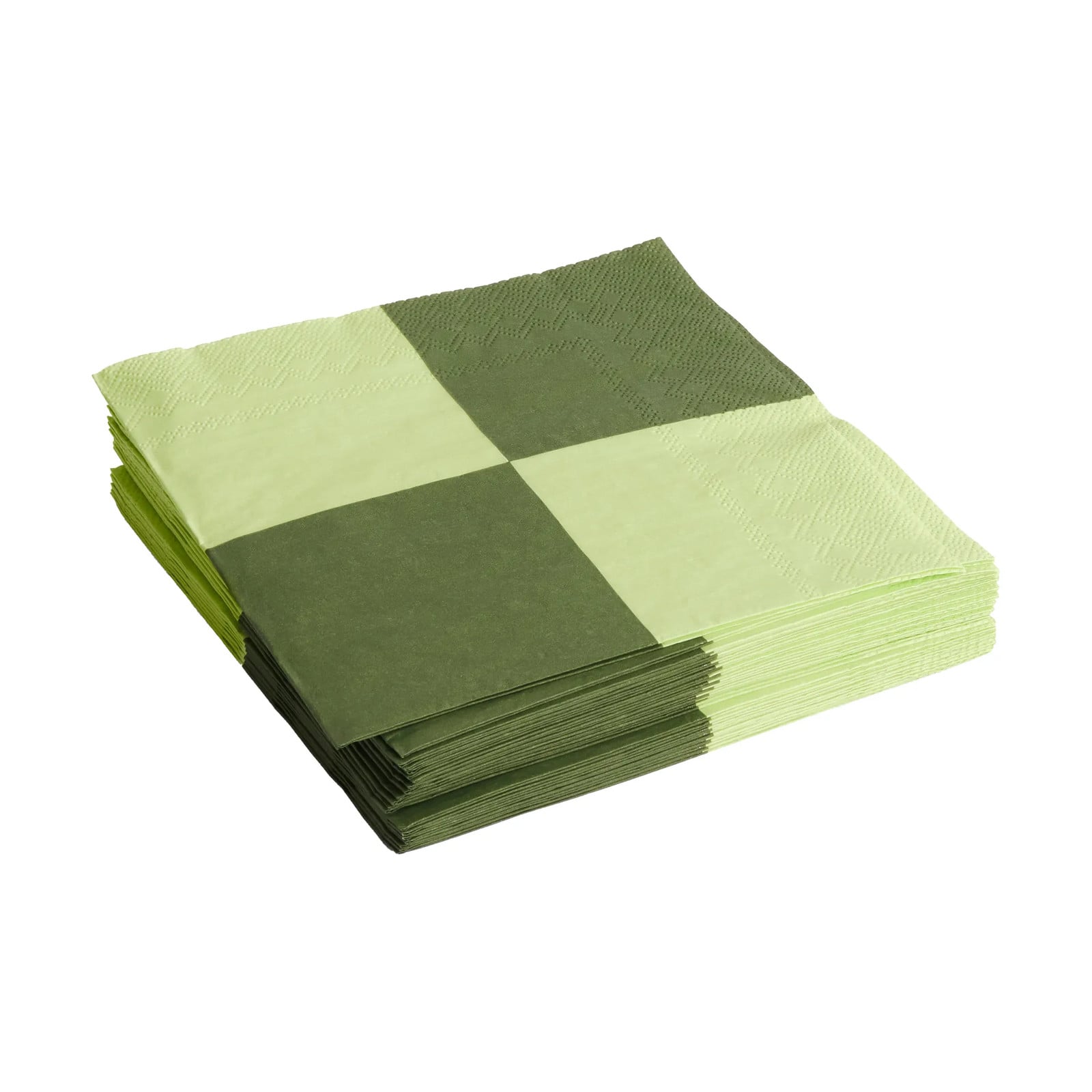 HAY Pattern Dinner Check servetten 20-pack Light green-dusty green 40 x 40 cm