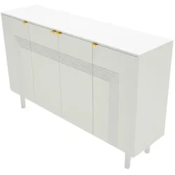 Highboard   , weiß , Maße (cm): B: 156 H: 99