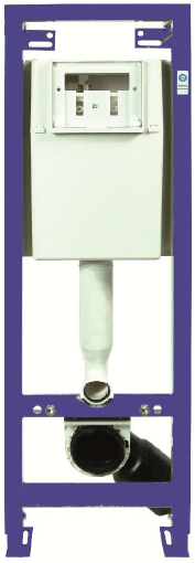 Neuesbad WC Vorwand-Element, B:360, H:1180mm, blau, pulverbeschichtet NB111300005