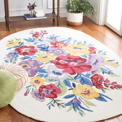 SAFAVIEH Handmade Chelsea Sayo Floral Wool Rug