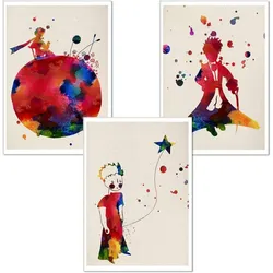 POSTER Set Mit 3 El Principito A3 Rahmenlos
