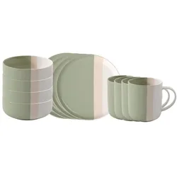 Villeroy & Boch Frühstücksservice Pastel Pop 12tlg. Premium Porcelain Grün