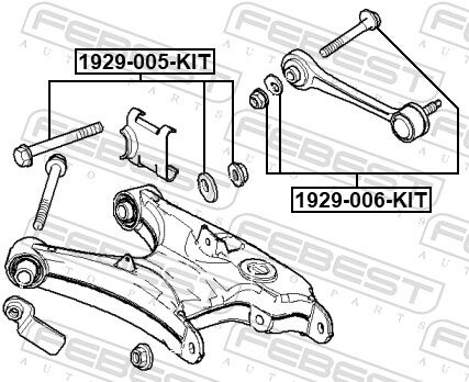 Febest Sturzkorrekturschraubensatz 1929-005-Kit Für Bmw