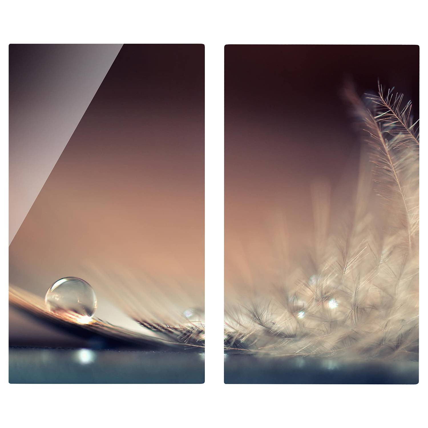 home24 Fornuisafdekplaat Story of a Waterdrop, Multicolour, B: 60 cm, D: 52 cm, H: 0 cm