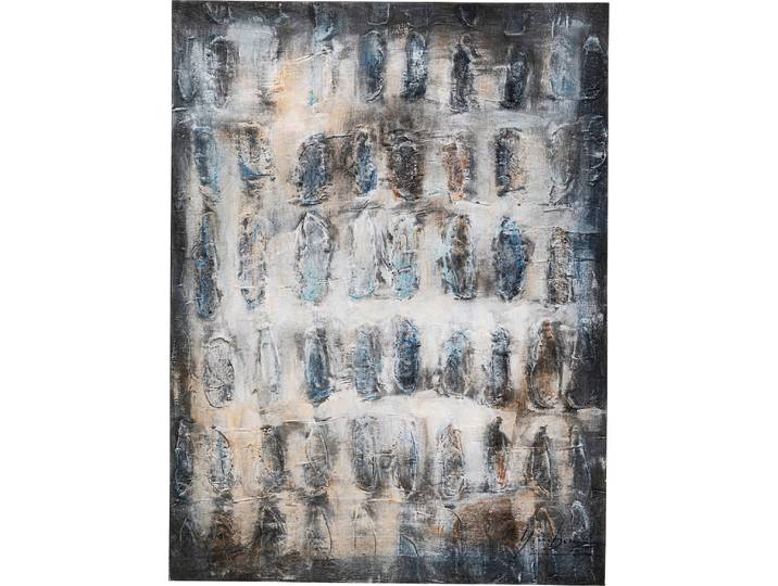 Leinwandbild KARE DESIGN Leinwandbild Shadows Grau 90x120cm , grau (farbe bild(er): grau), B:120cm H:90cm T:5cm, Bilder, Leinwandbild