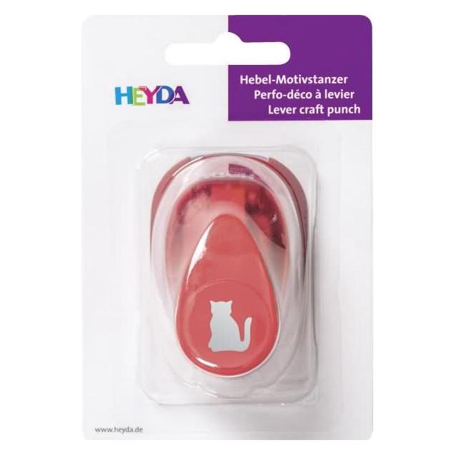 Heyda Motivstanzer für Karton bis 220g/qm Katze klein 15x15mm (203687459)