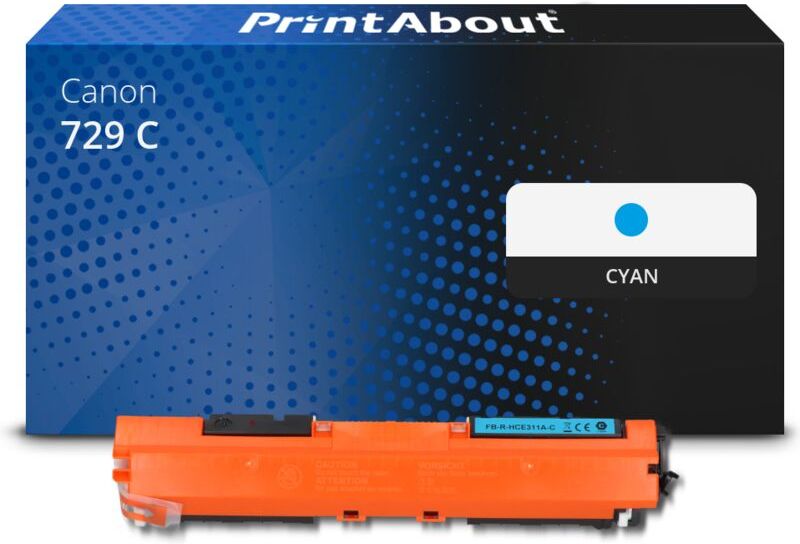 PrintAbout Toner kompatibel mit Canon 729 C - Cyan