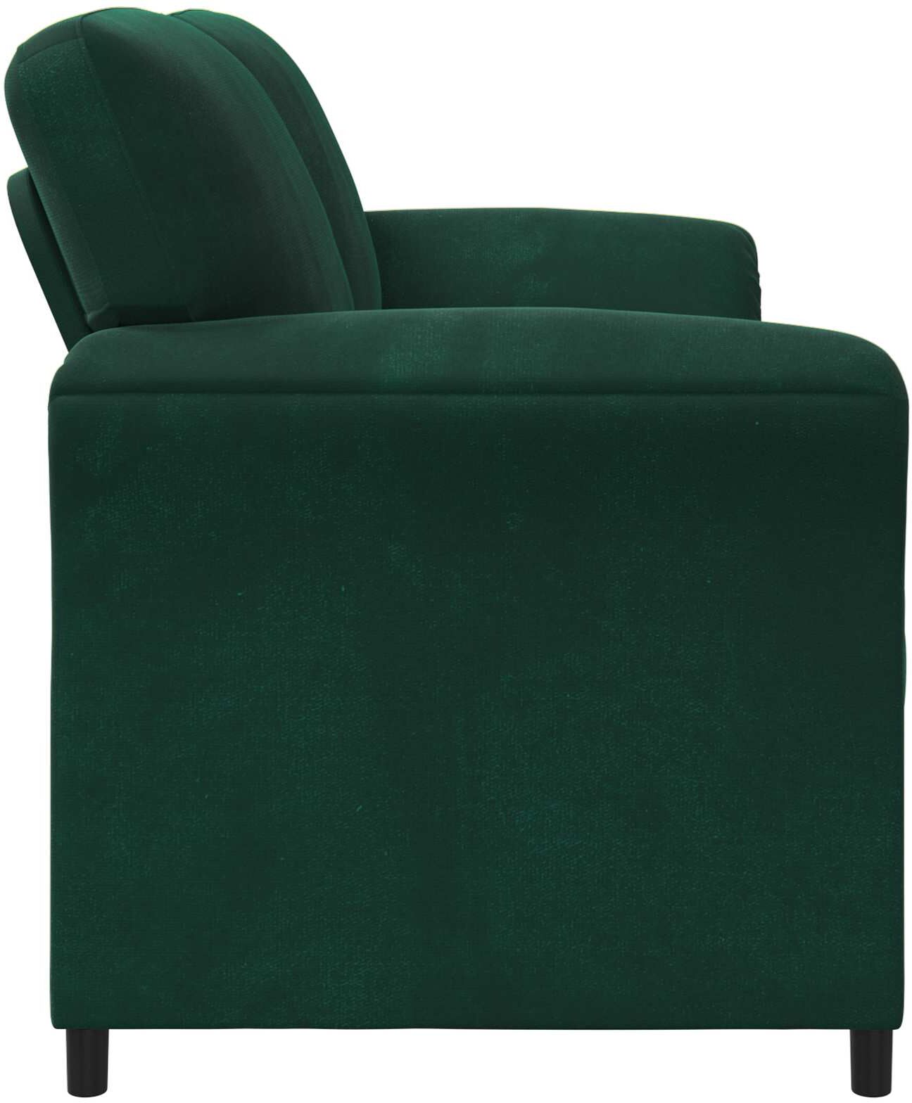 vidaXL Sofa 2 places Vert foncé Velours