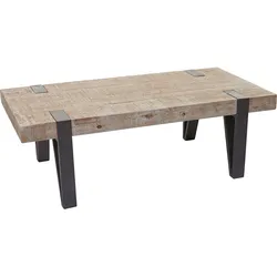 Couchtisch HWC-A15b, Wohnzimmertisch, Tanne Holz rustikal massiv MVG-zertifiziert 40x120x60cm