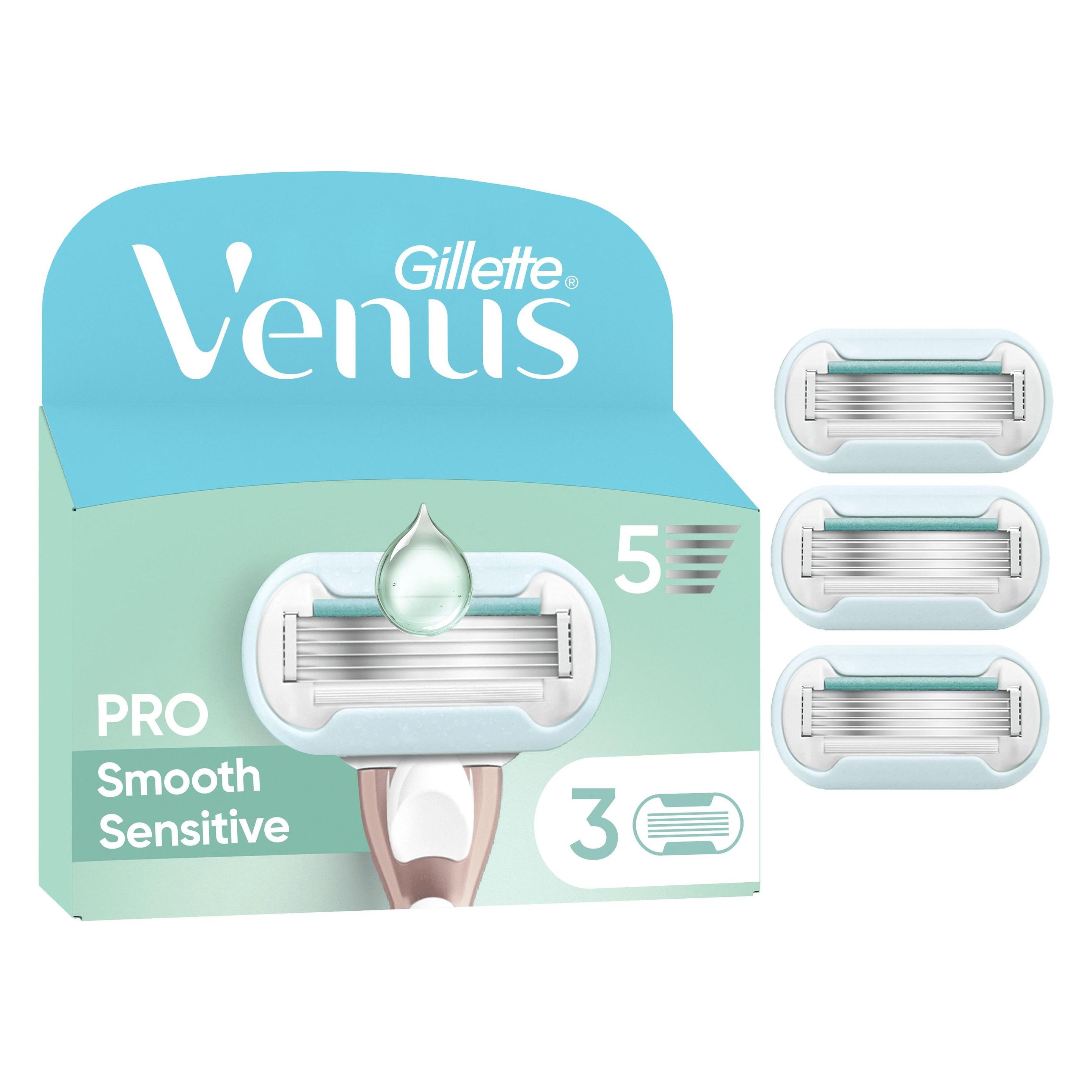 Venus Optic Venus - Pro Smooth Sensitive Razor Blades - Green/White - 3 pcs (1284318)