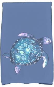E by Design 18 x 30-inch, Sea Turtle, Animal Print Kitchen Towel