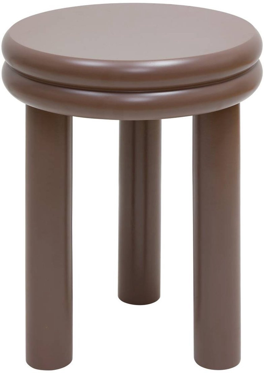Atmosphera Plump ronde bijzettafel grijs Diameter: 40 cm