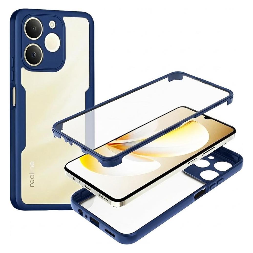 Techsuit - ColorVerse 360 Series + Screen Protector - Realme Note 70T - Blue (Realme Note 70T) (64982446)