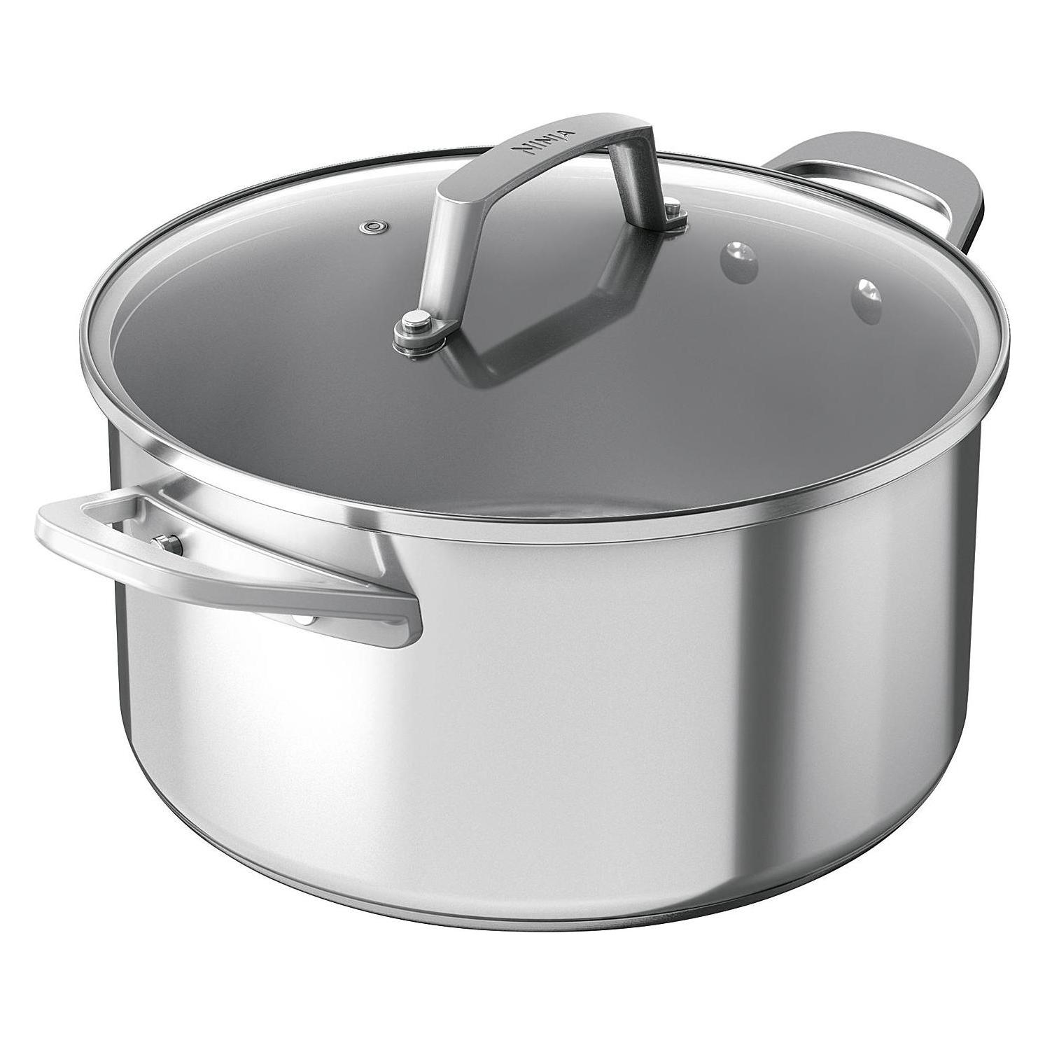 Ninja NIA Bratentopf 18cm Edelstahl (Bratpfanne, Aluminium, Edelstahl, 18 x 15.40 cm) (C60218DE)