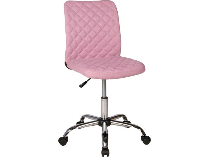 Bürostuhl DUO COLLECTION Milo , rosa, B:54cm H:84cm T:54cm, Metall, Nylon, Stühle, Bürostuhl