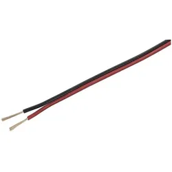 Tru Components Lautsprecherkabel (100 m, 0.80 mm2), Lautsprecherkabel, Schwarz, Rot
