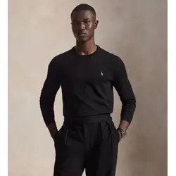 Polo Ralph Lauren für Herren. 710684957008 Schmal geschnittener Baumwollpullover schwarz (3XL), Lässig, Baumwolle, Klassisch